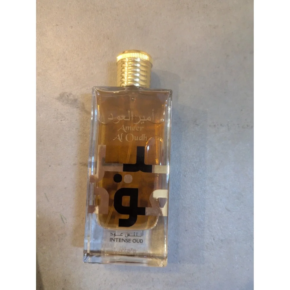 Lattafa Ameer Al Oudh Intense Oud Men's 3.4 oz Gold Brown EDP Spray Fragrance